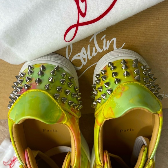 New CHRISTIAN LOUBOUTIN spikes SNEAKERS SIZE 41 - Picture 4 of 8